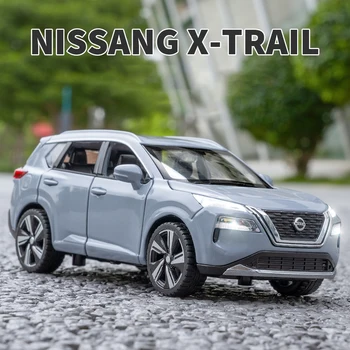 1:32 Nissan X-Trail SUV da Liga de Modelo de Carro Diecast de Metal Veículos de Brinquedo de Carro de Modelo de Simulação de Som e Luz, Coleta de Presente das Crianças