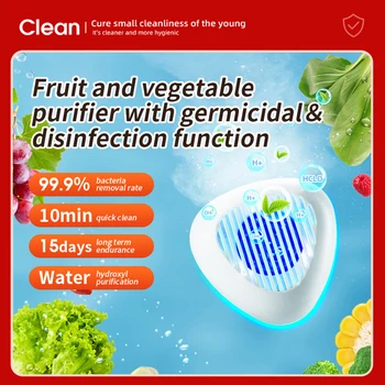 Vegetal Cleaner Portable Vegetal De Limpeza Da Máquina Sem Fios Domésticos Impermeável Remover Pesticidas Acessórios De Cozinha