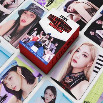 55pcs/set ITZY Pequeno Cartão de MATAR a MINHA DÚVIDA Álbum Lomo Cartão Presente Chi Lia Yu Shin-jin Lee Chae-jeong Yuna Impressão de Fotos de Menina de KPOP Dom