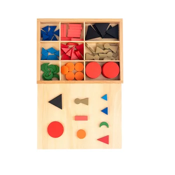 Montessori De Ensino Aids Cognitivo Brinquedo De Brinquedos Para As Crianças Da Forma De Aprendizagem Quebra-Cabeças Básicos Símbolo De Quebra-Woden Dom Crianças