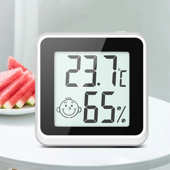 Mini Digital LCD Interior Conveniente Sensor de Temperatura Medidor de Umidade do Termômetro de Digitas Medidor