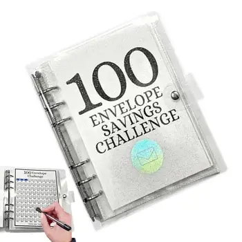 100 Dia De Envelope Desafio De Poupança Desafios Fichário Salvar 5050 Folhas De Orçamento Do Livro De Fácil E Divertido Orçamento Planner & Verão