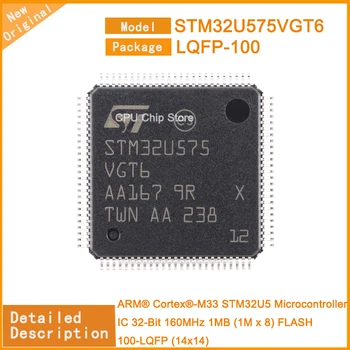 5Pcs/Monte Novo STM32U575VGT6 STM32U575 IC Microcontrolador de 32 Bits 160MHz 1MB (1M x 8) FLASH DE 100 LQFP (14x14)