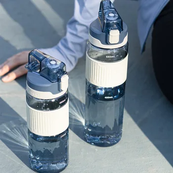 550ml/750 ml de Moda de Nova Tritan Garrafa de Água de plástico Portátil de Desporto ao ar livre Bonito Bebendo Garrafas de Plástico Eco-Amigável