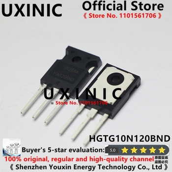 UXINIC 100% Novo Original Importado HGTG10N120BND 10N120BND IGBT de Efeito de Campo TO-247 1.200 10A