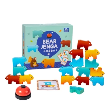 Colorido Bloco de Brinquedo para Crianças de 3-5 Anos de Idade Presentes Empilhamento de Brinquedo Habilidade Motora para Bebês, Crianças, Educação Playset