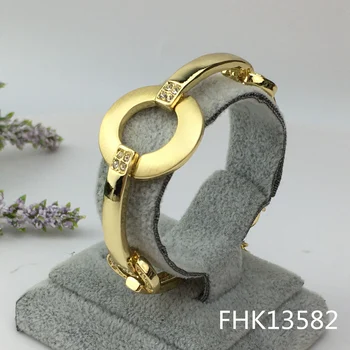 Yuminglai Jóias banhadas a Ouro de Alta Qualidade Africano forme o Bracelete Pulseira Para Mulheres FHK13582