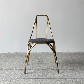 Luz moderna de luxo designer de bronze Y-palavra bala criador de cobre cadeira de Villa de volta adultos cadeira