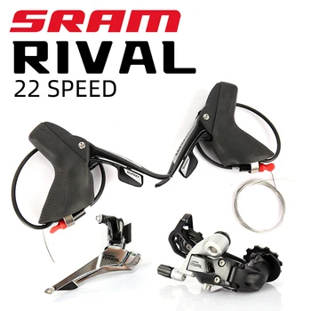 SRAM RIVAL 22 2X11 Velocidade de Bicicleta de Estrada Shifter Travões de Disco Hidráulicos Alavanca Controlador Com Frente e Traseira Desviador Linha de Bicicletas Parte