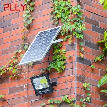 PLLY Luz Solar 30W 60W 100W 200W Pátio ao ar livre Impermeável IP65 Lâmpada de Parede LED Controle Remoto