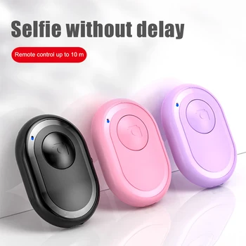 Mini Bluetooth compatível com o Botão do Controle Remoto sem Fio Controlador temporizador Gatilho Release Selfie Para Smartphones Câmara
