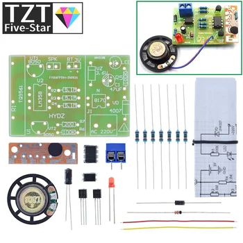 Falha de energia de Luz E Som do Alarme Kit DIY Eletrônico de Peças de Produção da Placa do PWB da Placa de Circuito Som de Alarme Para Arduino