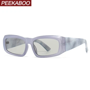 Peekaboo quadrado preto armação óculos de sol uv400 fêmea marrom cinza retro óculos de sol para mulheres masculino decoração dropshipping 2023