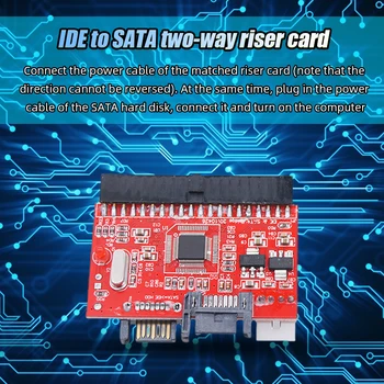 SATA Para IDE Conversor Adaptador JM20330 IDE Para SATA SSD Cartão de Expansão de Série Para Paralelo com IDE Cabo de Alimentação para notebook Desktops