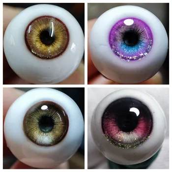 Chegou de novo a Boneca de Olhos 10/12/14/16/18/20mm Reboco globo Ocular Moda Bjd Olho Diy Menina Brinquedos Artesanais Dom Boneca Acessórios