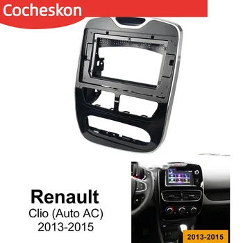 2 Din 10.1 Polegadas, Rádio de Carro Fáscia Moldura do Painel para Renault Clio 2012~2019 Painel ABS Plástico do PC Instalação do Kit de corte de