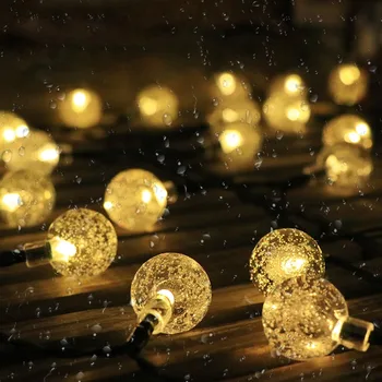 Venda quente LEVOU Lâmpada Solar de Luz ao ar livre Impermeável Festival Decorativa Luzes da Cor da Festa de Natal Luzes da Lâmpada do Pátio de Cadeia