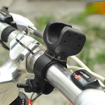 Rotação de 360 Graus a Luz de Bicicleta Suporte Portátil Moto Suporte da Lâmpada Titular Tocha Lanterna LED Prendedor Clip de Montagem de Acessórios