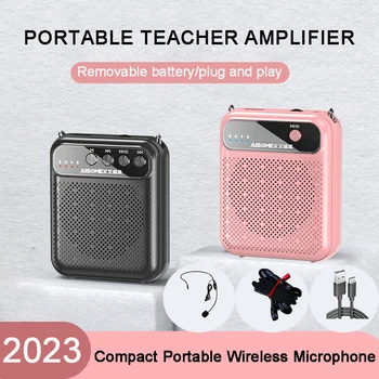 2023 Novo Portátil K13 com Fio Microfone Auricular Profissional da Cabeça-Usar Mic 30M para o Ensino do Amplificador da Voz Fase alto-Falantes