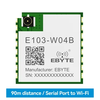 Porta Serial Para wi-FI UART Módulo Modbus IoT Gateway E103-W04B TCP UDP DICIONÁRIO HTTP 20dBm 90m de Longa Distância com Antena PCB