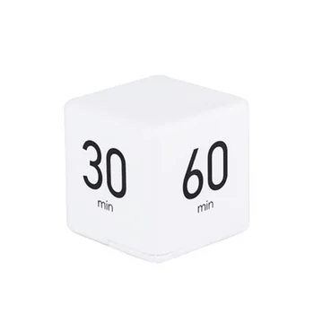 Portátil Cubo Timer Digital de Cozinha com Temporizador de Contagem regressiva, Alarme 1-10-20-60 Minutos Flip tempo com Display Digital de Gerenciamento de Tempo