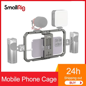 SmallRig Telemóvel Universal Gaiola Para Smartphone de Vídeo do Equipamento de Cinema Vlogging de Caso para o iPhone 14 para iPhone13/Pro/13 Pro Max.