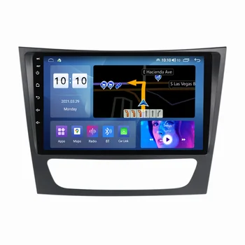 Android Auto carplay auto-rádio para o Benz W211 E200 E220 E300 (european portuguese) E350 E240 4G WIFI, BT vídeo do carro do carro de multimídia, sistema de som estéreo
