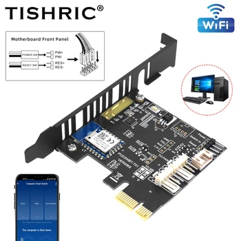 TISHRIC wi-Fi Smart PC Remoto de Partida a carta de Controle sem Fio do Computador Reinicie o Interruptor de Temporização de Arranque do Dispositivo de Trabalho Com Alexa Google
