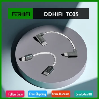 DD ddHiFi Novo Atualizado TC05 TypeC para TypeC Cabo de Dados, Conecte-USB-C Decodificadores /leitores de Música com Smartphones/Computador