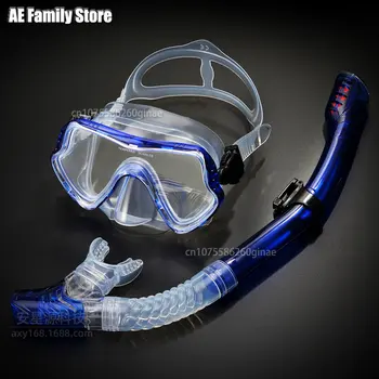 Profissional De Mergulho Mascara De Mergulho Conjunto De Adultos Saia De Silicone Anti-Fog Óculos De Proteção Óculos De Piscina, Equipamento De