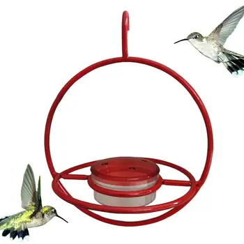 Beija-Flor Alimentadores Para O Exterior 3.4 Onça Capacidade Do Alimentador Do Pássaro Pesado DutyDecorative Árvore Do Alimentador Do Pássaro Vermelho, Com A Tigela De Vidro