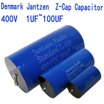 1Pcs Dinamarca Jantzen 400V Padrão Z-Cap Capacitor Febre Crossover Acoplamento de Áudio Capacitor Audiófilo alto-Falante 1-100µF de Alumínio