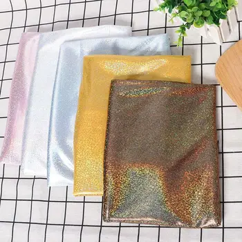 Colorido Gradiente de Tecido Dourado Tecido Desempenho da Fase de Vestuário, Material de Fundo Pano Decorativo DIY Acessórios de Costura