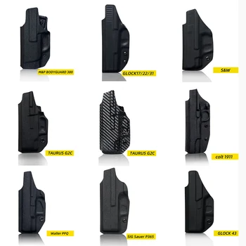 Kydex Coldre Para Touro G2c TH9 S&W Glock 17 22 31 43 Sig P365 Colt 1911 Arma IWB Pistola Escondida Levar Glock17 Glock43