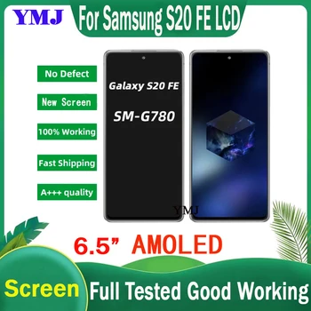 Novo LCD AMOLED Para Samsung Galaxy S20 FE G780 de Exibição de Tela Digitalizador Assembly S20FE SM-G780F Tela Replacemente de Substituição