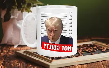 Trump Canecas de Café Mugshot de Cerâmica Trump Copo Caneca de Café Xícara de Chá de Novidade Canecas de Café com o Presidente Trump Xícara de Chá de Design Perfeito