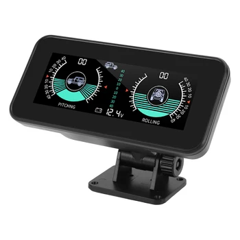 Carro Inclinômetro Resistente de Alta Temperatura Alertas de Alarme de Alta Resolução do Medidor de Inclinação com a Cor de HD LCD para Automóvel