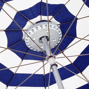 28LEDs Guarda-chuva do Pátio de Luz 4.5 V 0,5 W 100lum Pólo Acampamento de Luz da Lâmpada do Gramado Impermeável de Jardim, Iluminação Exterior