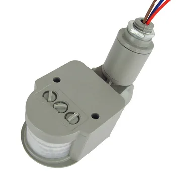 Exterior Ferramenta Profissional do Sensor de Movimento do Interruptor de Luz Exterior 90-250V Automático de Infravermelho Sensor de Movimento de PIR Interruptor Com Luz de LED