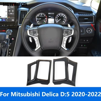 Para Mitsubishi Delica D:5 2020 2021 2022 Frontal Do Lado De Ventilação De Ar De Saída Tampa Moldura Moldura De Acessórios De Decoração Estilo Carro