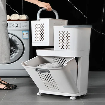 Universal desenho de roda de cesta de lavanderia ins roupas de estilo cesta do armazenamento oca-out de design domésticos classificação cesta de lavandaria