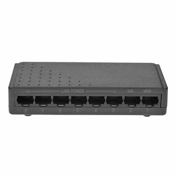 8 Portas 6+2 Switch POE Injector Power Over Ethernet RJ45 Família de Sistema de Rede 10/100M Para as Câmeras Sem Adaptador de corrente,