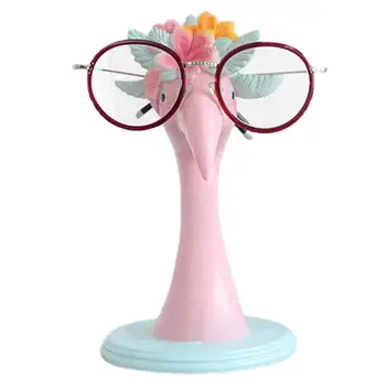 Flamingo Óculos Titular Stand De Óculos De Stand Feito A Mão Esculpida Espetáculo Titular Óculos Prateleira Decoração Home Do Melhor Presente Para