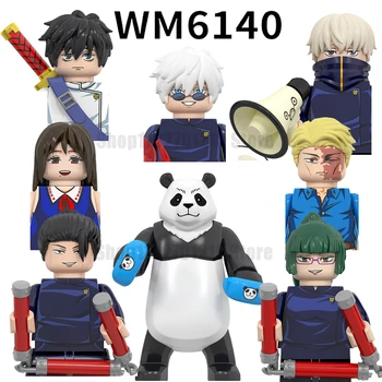WM6140 Jujutsu Kaisen Inumaki Toge Okkotsu Yuta Panda Figura de Ação Blocos de Construção Presente de Natal Brinquedos Para a Criança WM2367 WM2361