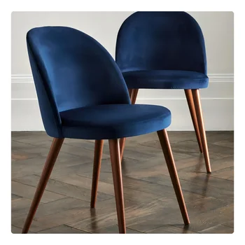 Alta qualidade, Alto volta modernos e confortáveis boucle tecido de veludo colorido nórdicos cadeira cadeiras de jantar de preços