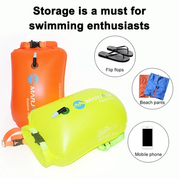 Segurança Nadar Bóia Inflável de Flotação Deriva Saco Com Cinto de PVC bóia de salvação Para a Natação em Águas Abertas, Esportes ao ar livre Nadar Ferramenta