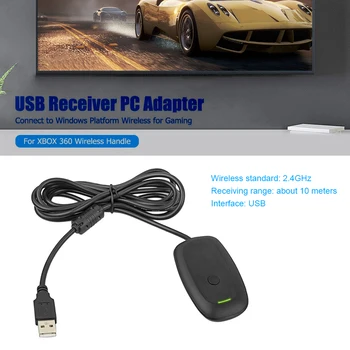 Profissional Receptor USB para PC Adaptador de Jogo Específico de Jogo de Console do Controlador de Receptor de PC para o Xbox 360 sem Fio Identificador de