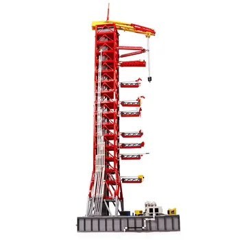 031003 o Lançamento do Saturno V Umbilical Torre Foguete Espacial 3586 PCS modelo do edifício de tijolos de brinquedo de menino de presente