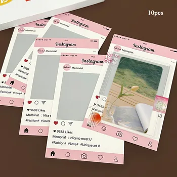 10PCS Cartão Embalagens de Cartão Cartões de Proteção Photocards de Volta Rígido de Papel Cartão de Materiais de Embalagem INS coreano DIY Kpop Papel