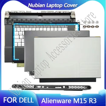 Para Dell Alienware M15 R3 Laptop Tampa Traseira do LCD/LCD painel Frontal/Palm Coxim de Cobertura de Fundo Preto/Branco